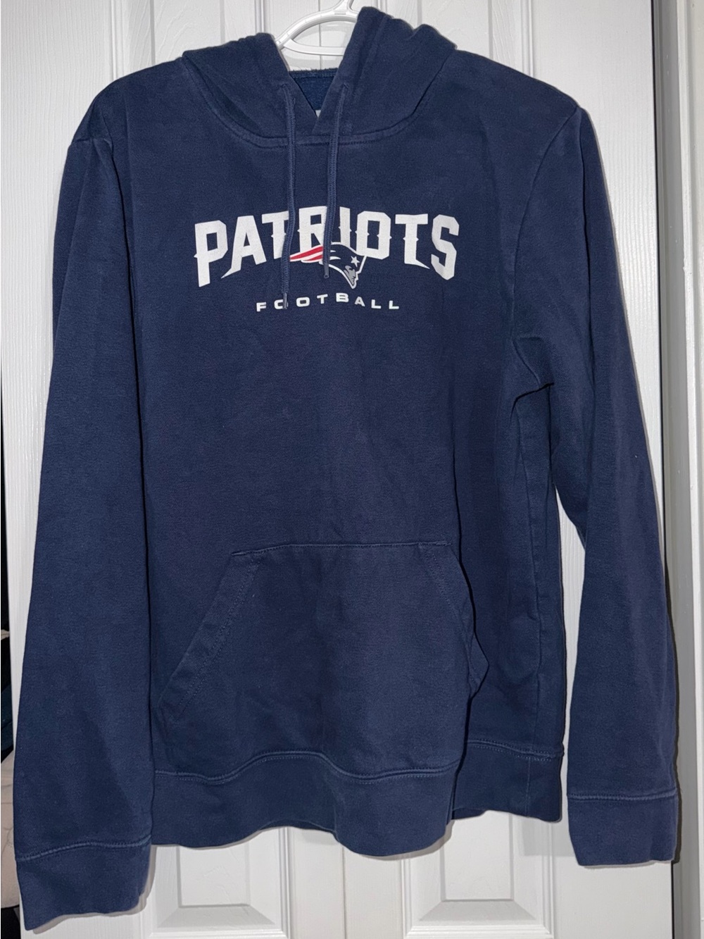 NFL Navy Patriots Crewneck Hoodie